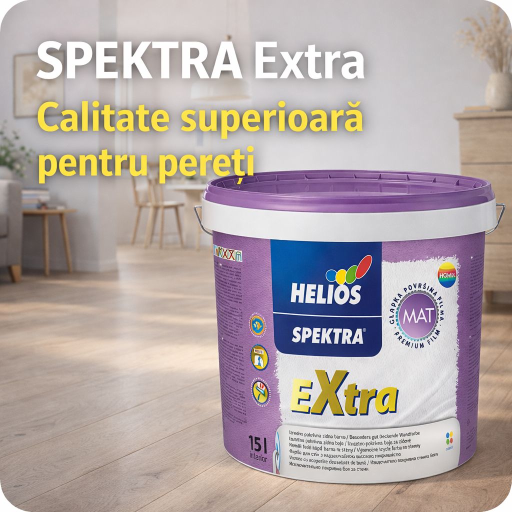 Vopsea lavabila, ideala pentru pereti in casa ta Spektra extra, vopsea lavabila moldova